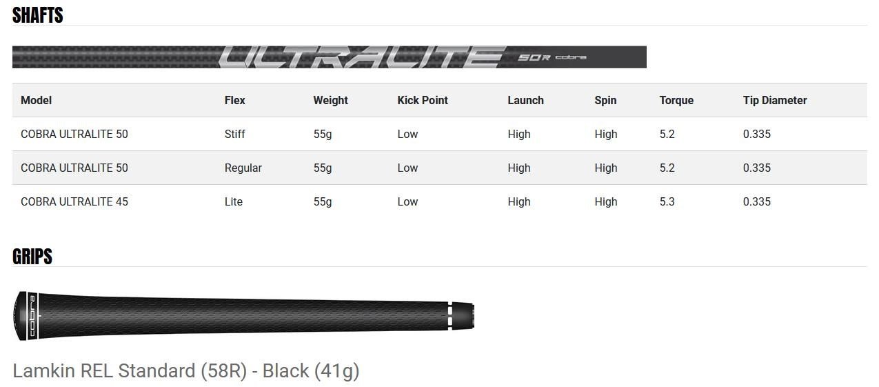 Cobra AIR-X legno fairway da uomo