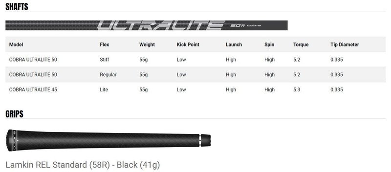 Cobra AIR-X legno fairway da uomo