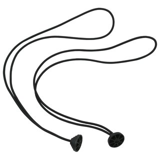 JuCad fascia elastica per supporto borsa (2 pz) per carrelli Titanium/Stainless Steel, nera