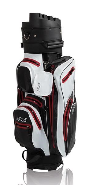 JuCad Manager Dry cart bag, nero/bianco/rosso