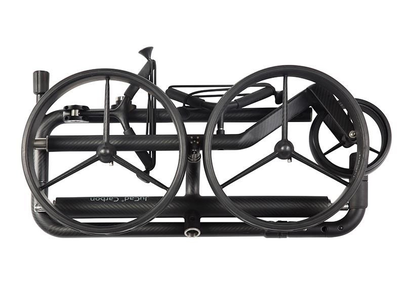 JuCad Carbon Travel Nero SV 2.0 carrello elettrico, nero