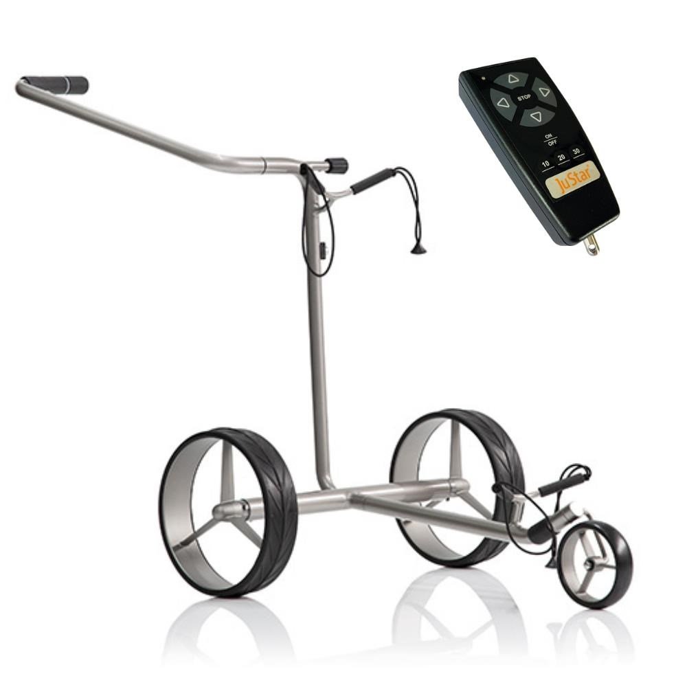 JuStar Silver 1.0 carrello elettrico con telecomando, argento