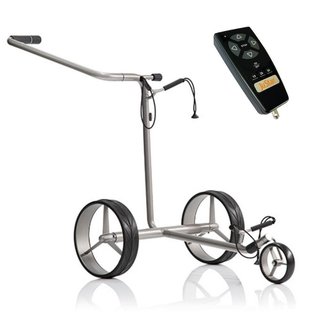 JuStar Silver 1.0 carrello elettrico con telecomando, argento
