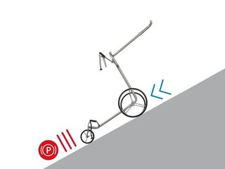 JuStar Silver 1.0 carrello elettrico, stříbrná