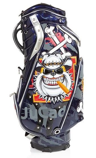 JuCad Luxury cart bag, blu/bianco