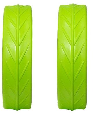 JuCad Tyres for Rear Wheels (2 pneumatici per ruote posteriori JuCad), verde