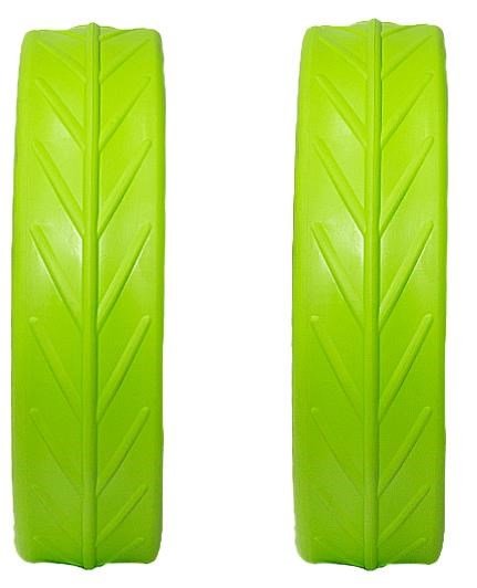 JuCad Tyres for Rear Wheels (2 pneumatici per ruote posteriori JuCad), verde