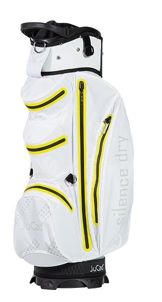 JuCad Silence Dry cart bag, bianco/giallo