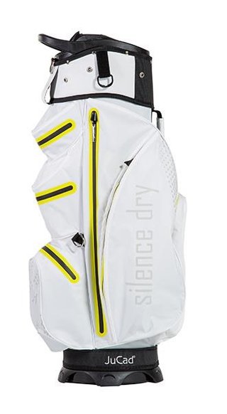 JuCad Silence Dry cart bag, bianco/giallo