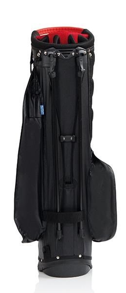 JuCad Waterproof 2in1 stand bag, nero/bianco/rosso