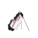 JuCad Waterproof 2in1 stand bag, nero/bianco/rosso
