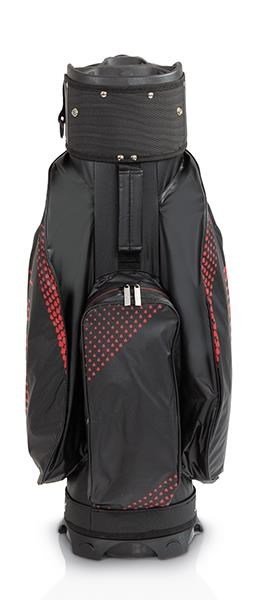 JuCad Silence Dry cart bag, nero/rosso