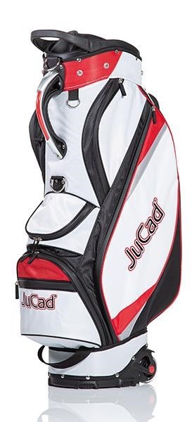 JuCad Bag To Roll cart bag, nero/bianco/rosso