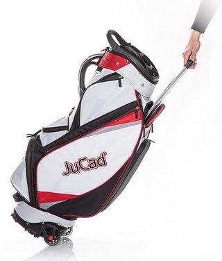 JuCad Bag To Roll cart bag, nero/bianco/rosso