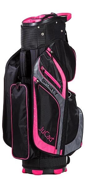 JuCad Sporty cart bag, nero/rosa