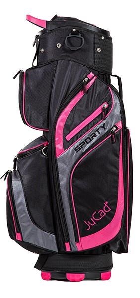 JuCad Sporty cart bag, nero/rosa