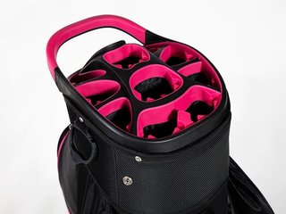 JuCad Sporty cart bag, nero/rosa