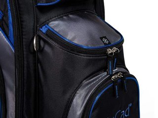 JuCad Sporty cart bag, nero/blu