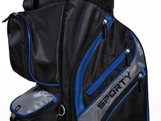 JuCad Sporty cart bag, nero/blu