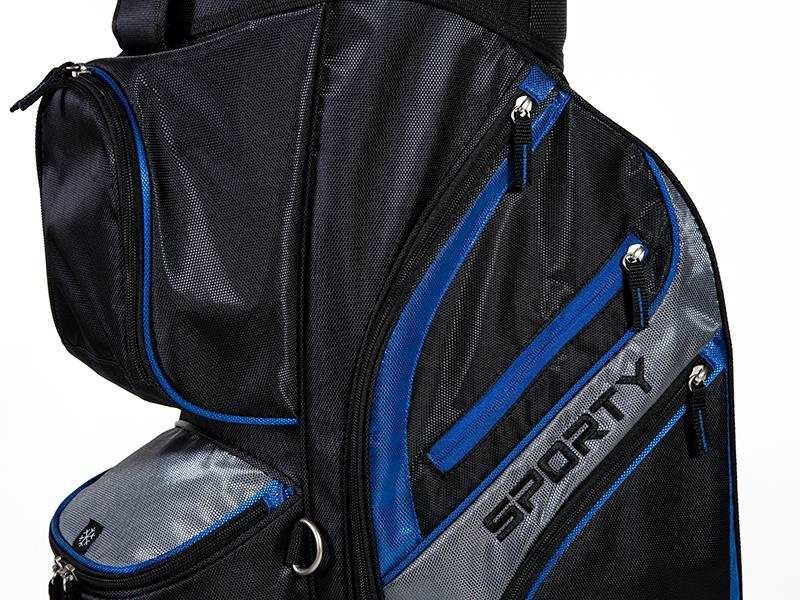 JuCad Sporty cart bag, nero/blu