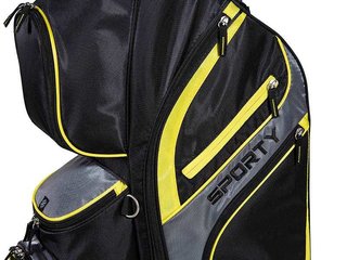 JuCad Sporty cart bag, nero/giallo