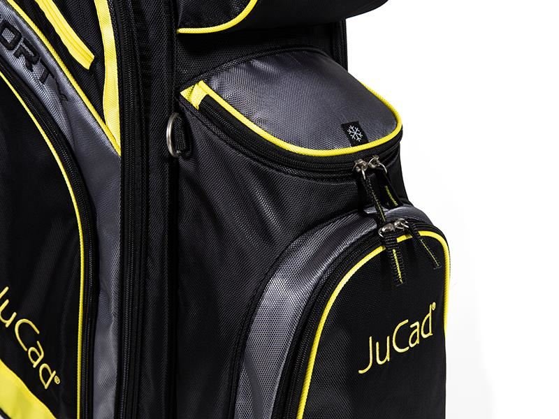 JuCad Sporty cart bag, nero/giallo