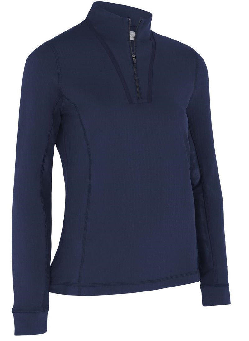 Callaway 1/4 Zip With Chev Front Seams felpa donna, peacoat
