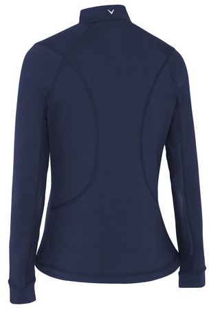 Callaway 1/4 Zip With Chev Front Seams felpa donna, peacoat