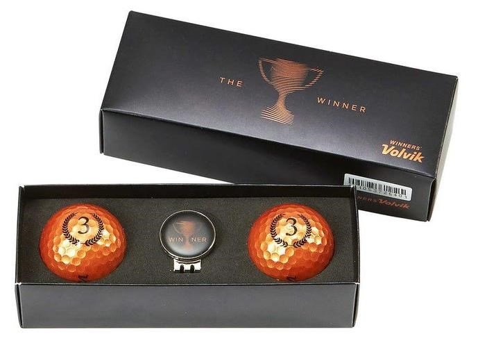 Volvik CHAMPION Box BRONZE palline da golf, bronzo