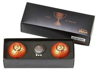 Volvik CHAMPION Box BRONZE palline da golf, bronzo