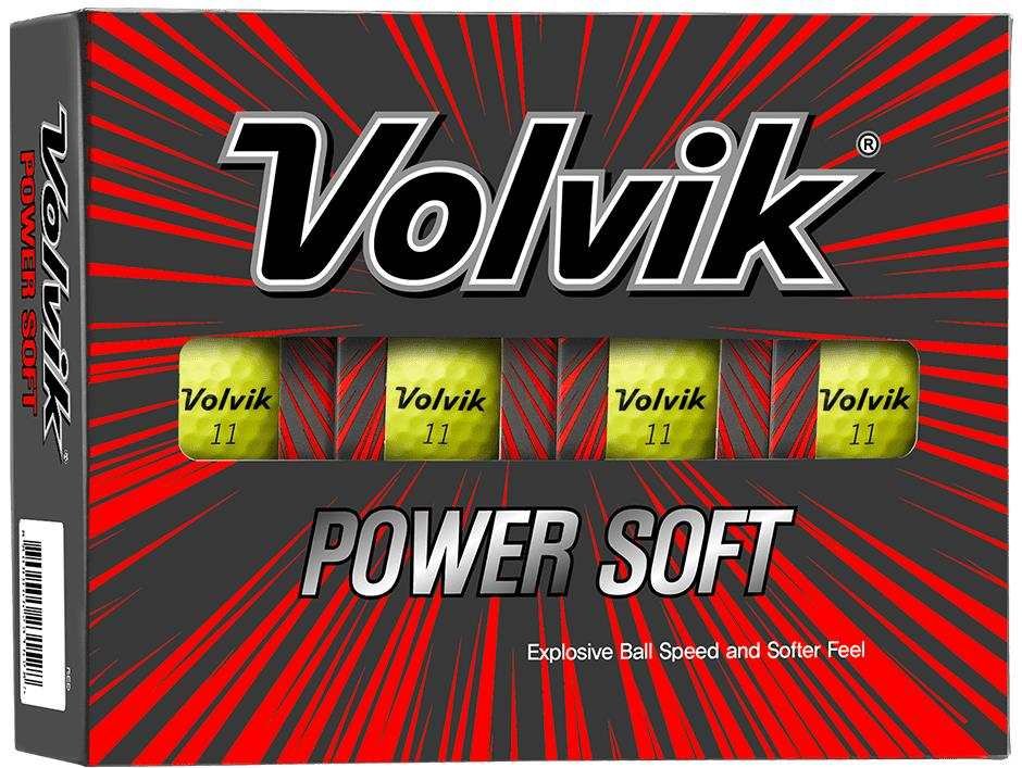 Volvik POWER Soft palline da golf, gialle