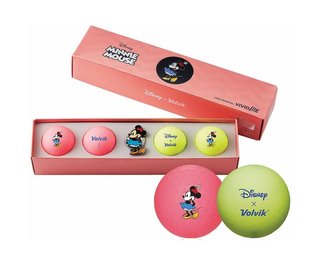 Volvik VIVID Lite DISNEY MINNIE MOUSE palline da golf, mix di colori
