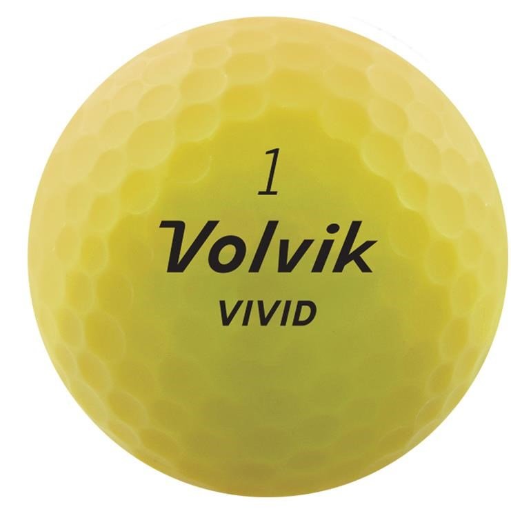 Volvik VIVID palline da golf, gialle