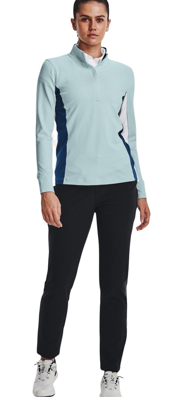 Under Armour Storm Midlayer 1/2 Zip giacca da donna in pile, fuse teal/white