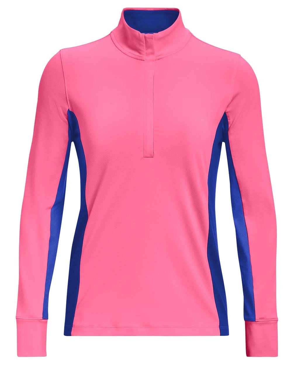 Under Armour Storm Midlayer 1/2 Zip felpa donna, pink punk/versa blue