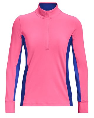 Under Armour Storm Midlayer 1/2 Zip felpa donna, pink punk/versa blue