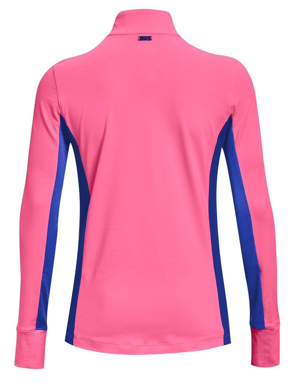 Under Armour Storm Midlayer 1/2 Zip felpa donna, pink punk/versa blue