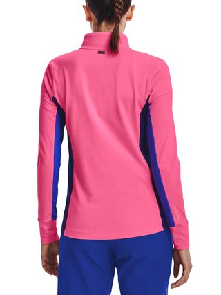 Under Armour Storm Midlayer 1/2 Zip felpa donna, pink punk/versa blue