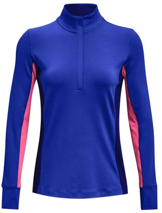 Under Armour Storm Midlayer 1/2 Zip felpa donna, versa blue/pink punk