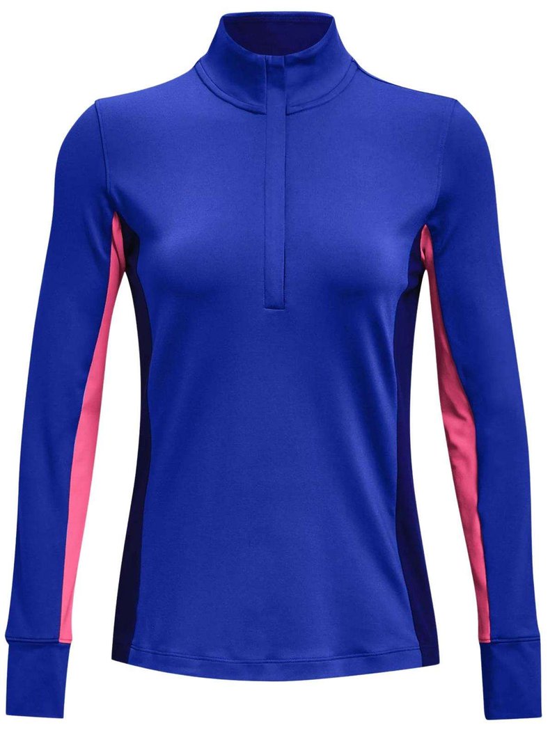Under Armour Storm Midlayer 1/2 Zip felpa donna, versa blue/pink punk