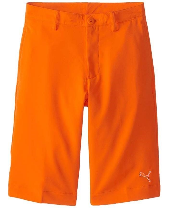 Puma Golf Tech junior pantaloncini, arancione vibrante
