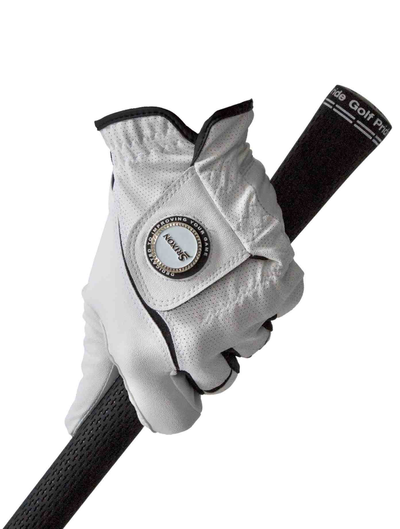 Srixon All Weather Ball Marker guanto da golf junior, bianco