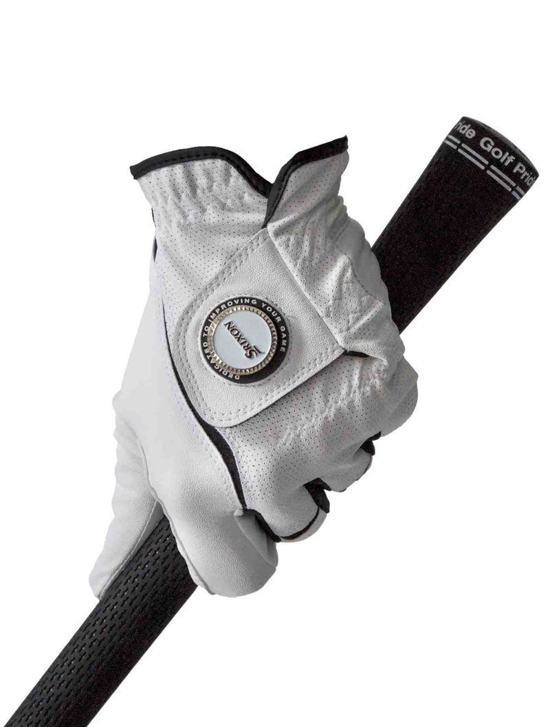 Srixon All Weather Ball Marker guanto da golf junior, bianco