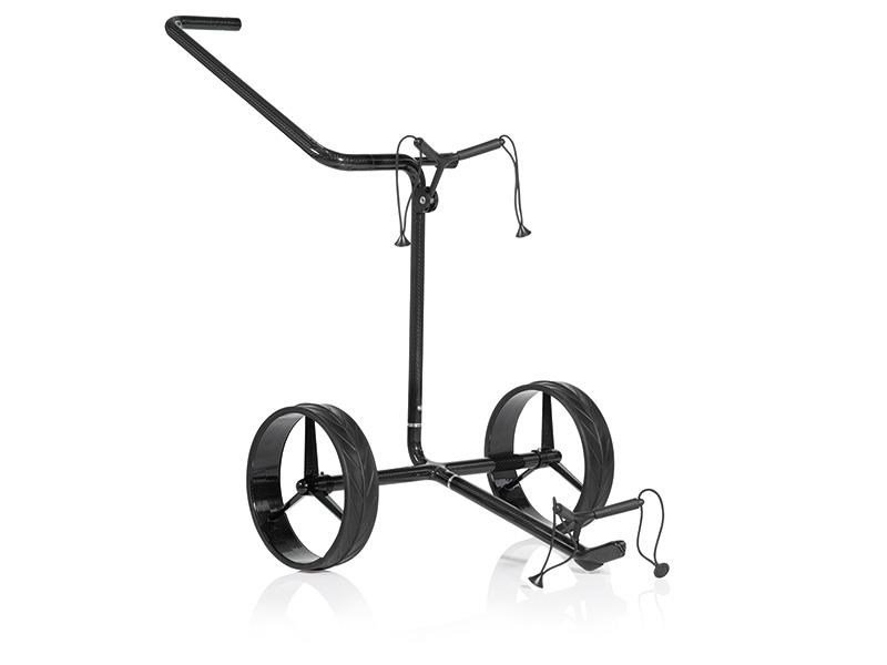 JuCad Carbon Shadow carrello manuale a 2 ruote, nero opaco + borsa da trasporto JTT