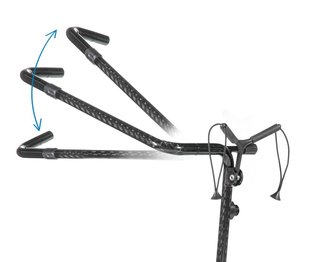 JuCad Carbon Shadow carrello manuale a 2 ruote, nero opaco + borsa da trasporto JTT