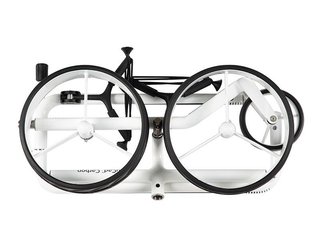 JuCad Carbon carrello manuale, nero/bianco + borsa da trasporto JTT