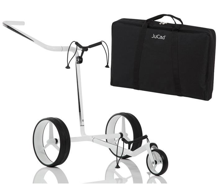 JuCad Carbon carrello manuale, nero/bianco + borsa da trasporto JTT