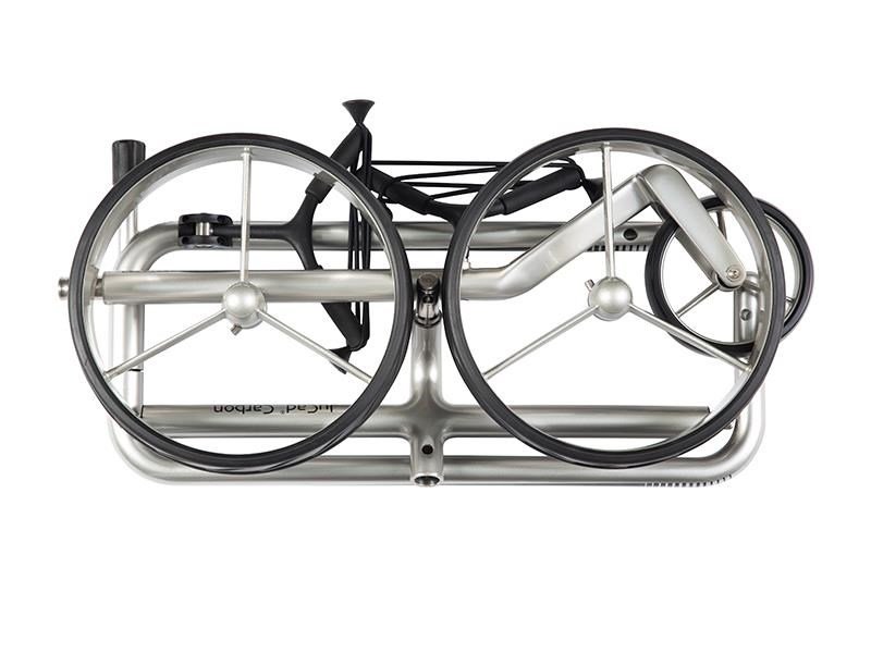 JuCad Carbon carrello manuale, argento/nero + borsa da trasporto JTT