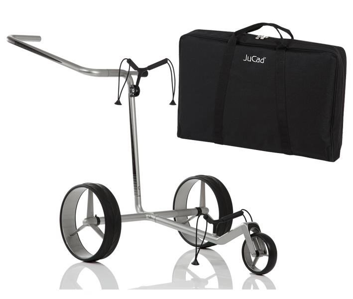 JuCad Carbon carrello manuale, argento/nero + borsa da trasporto JTT
