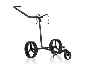 JuCad Carbon Shadow carrello manuale a 3 ruote, nero opaco + borsa da trasporto JTT